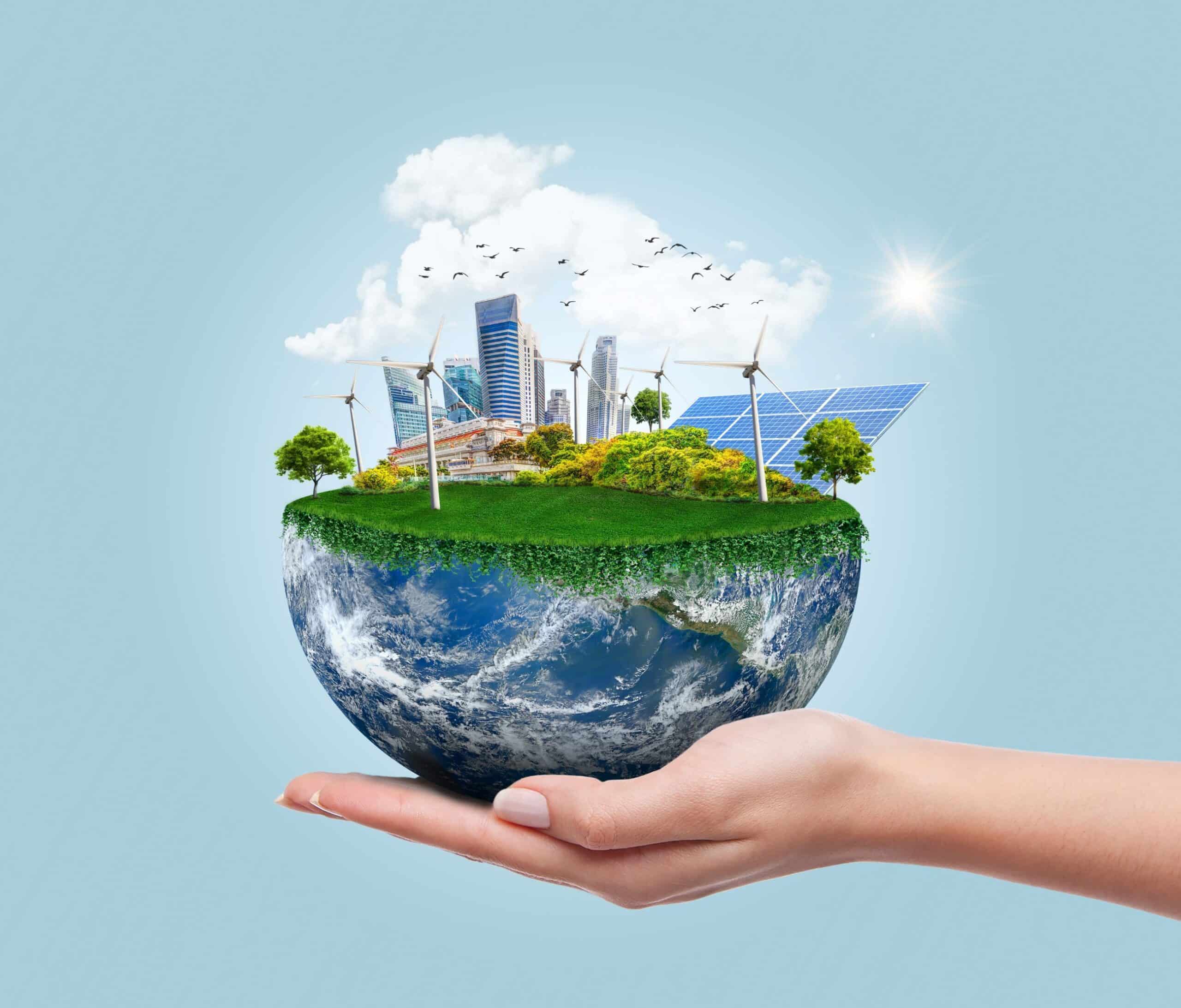 The earth in hands